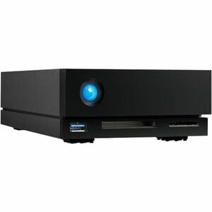 LaCie 1big Dock STHS20000800 24 TB Hard Drive - 3.5" External - Black - Camera, Notebook Device Supported - Thunderbolt 3,