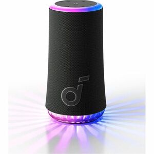 soundcore Glow Portable Bluetooth Speaker System - 30 W RMS - Black - Battery Rechargeable