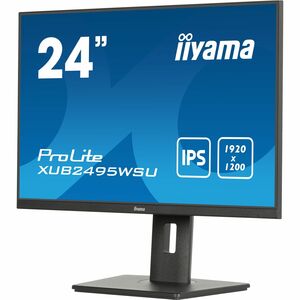 iiyama ProLite XUB2495WSU-B7 24 Zoll Class WUXGA LED-Monitor - 16:10 Format - Mattschwarz - 61,2 cm (24,1 Zoll) Viewable -
