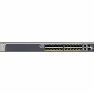 Netgear S3300 S3300-28X-PoE+ 28 Ports Manageable Ethernet Switch - Gigabit Ethernet, 10 Gigabit Ethernet - 1000Base-T, 10G