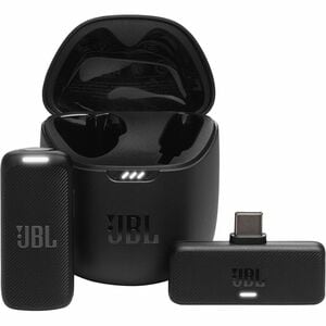 JBL Quantum Stream Wireless Microphone for Recording, Voice, Broadcasting, Outdoor, Content Production, Cell Phone - Black