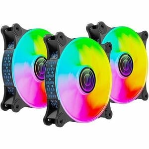 Naceb 3 Ventilador - PC, Gabinete - 120mm Maximum Fan Diameter - 3 x Fan(s) - 42.48m³/hora Maximum Airflow - 1500rpm - Coj