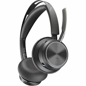 Poly Voyager Focus 2 无线 入耳式 立体声 耳机 - 符合 TAA 标准 - Microsoft Teams认证 - 双声道 - 耳罩 - 5000 cm - 蓝牙 - 20 Hz 到 20 kHz - 驻极体电容器, 微机