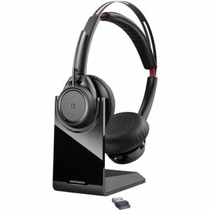 Poly Voyager Focus UC B825 Wired/Wireless Over-the-head, On-ear Stereo Headset - Binaural - Ear-cup - 3000 cm - Bluetooth 