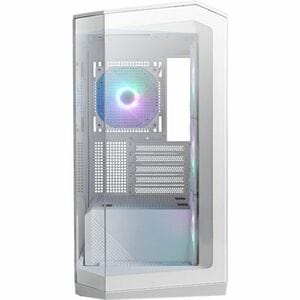 MSI MAG PANO M100R PZ Gaming Computer Case - Mid-tower - White - Tempered Glass - Micro ATX, ITX, Mini ITX Motherboard Sup