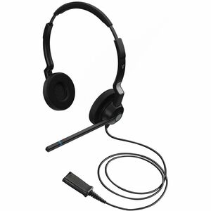 V7 HQ511 QD Call Center Headset - Stereo - Wired - On-ear - Binaural - Poly Compatible Quick Disconnect - Noise Cancelling