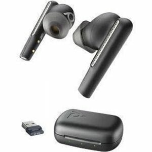 Poly Voyager Free 60 UC True Wireless Earbud Stereo, Mono Earset - Carbon Black - Binaural - In-ear - 3000 cm - Bluetooth 