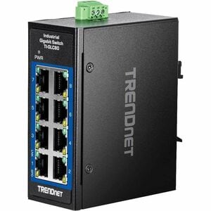 TRENDnet TI-GLC80 8 Ports Ethernet Switch - Gigabit Ethernet - 1000Base-T - 2 Layer Supported - 3.36 W Power Consumption -
