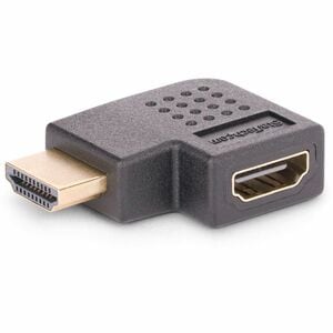 StarTech.com Right Angle HDMI 2.0 Adapter, Male to Female, Horizontal 90-Degree Angled HDMI Port Saver, 4K 60Hz, High Spee