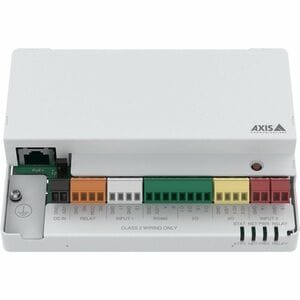 AXIS A9210 Module Network I/O Relay pour Module, Relais - Urgence, Porte, Building, Porte, Extérieur - Acier - Blanc