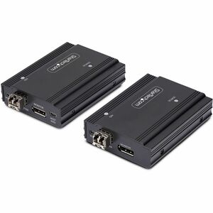 StarTech.com DisplayPort KVM Extender over Fiber Optic, 4K 60Hz, Console Extender Kit, Up to 984ft/300m (Multi-mode), 2x 1