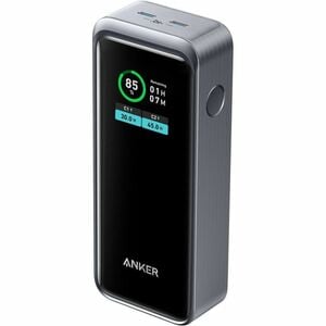 ANKER Prime A1335011 Power Bank - Black - For iPhone, MacBook - 2 x Type-C 65W - 12000 mAh - 2 x USB - Black