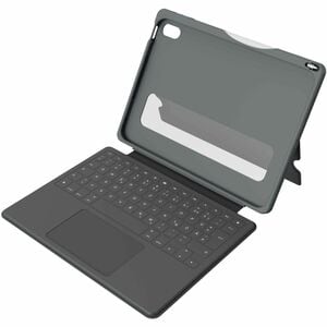 DEQSTER Robust Tastatur/Cover für 27,7 cm (10,9 Zoll) Apple, Logitech iPad (10. Generation), iPad (2022) Tablet - Grau - S