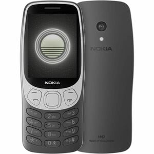 Nokia 3210 128 MB Feature Phone - 2.4" TFT LCD QVGA 240 x 320 - Cortex A71 GHz - 64 MB RAM - 4G - Grunge Black - Bar - UNI