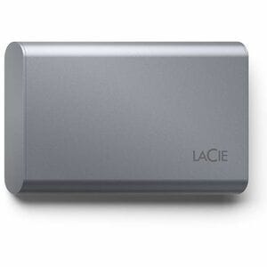 LaCie 2 TB Solid State Drive - External - Space Gray - Computer Device Supported - USB 3.0 Type C - 256-bit AES Encryption