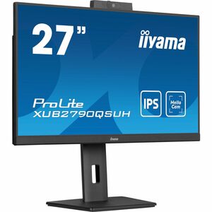 iiyama ProLite XUB2790QSUH-B1 27 Zoll Class Webcam WQHD LED-Monitor - 16:9 Format - Mattschwarz - 68,6 cm (27 Zoll) Viewab