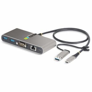 StarTech.com USB Hub - USB 3.2 (Gen 1) Type C - 640 MB/s - Desktop, Notebook - Portable - Space Gray - 3 Total USB Port(s)