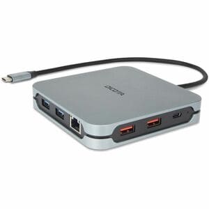 Dicota USB Type C Docking Station for Monitor, Notebook, Tablet PC - 2 Displays Supported - 4K @ 60Hz, 8K @ 30Hz - 3840 x 