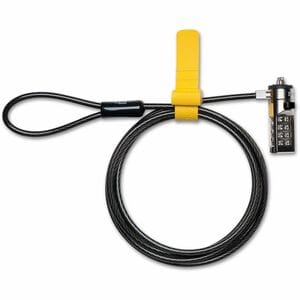 Kensington Resettable Combination Laptop Lock T-Bar - TAA - Resettable - 4-digit - Patented T-bar/Combination Lock - Carbo