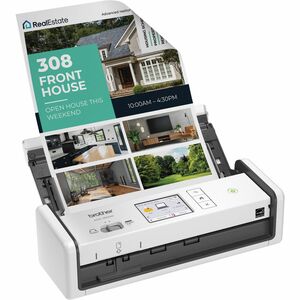 Brother ADS-1800W Sheetfed Scanner - 600 dpi Optical - White - 48-bit Color - 8-bit Grayscale - 30 ppm (Mono) - 30 ppm (Co