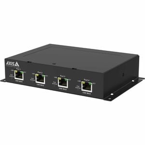 AXIS TU8011 PoE Extender 4-port - 1 x RJ-45 Input Port(s) - 4 x RJ-45 Output Port(s) - 60 W - Black