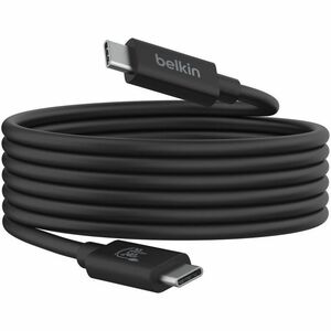 Belkin USB4 Cable, 240W + 20Gbps - 2 m USB4 A/V/Power/Data Transfer Cable for USB Device, Monitor - First End: 1 x USB4 Th