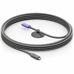 Câble pour transfert de données Logitech - 5 m USB-C - Cable for Caméra de Vidéoconférence, Ordinateur Portable - 1er bout