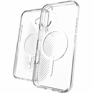 ZAGG Luxe Snap Case for Apple iPhone 16 Smartphone - Ripple Pattern, Textured Edges - Clear - Drop Resistant, Anti-slip, W