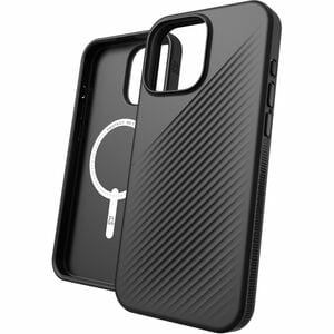 ZAGG Luxe Snap Case for Apple iPhone 16 Pro Max Smartphone - Ripple Pattern, Textured Edges - Black - Drop Resistant, Anti