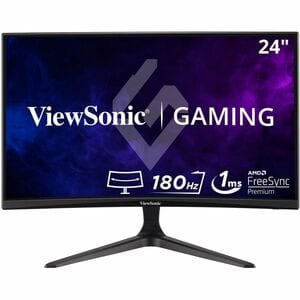 Monitor LED ViewSonic OMNI VX2418C 24.0" (61.0cm) Class Full HD Pantalla curva - 16:9 - 23.6" (59.9cm) Viewable - Alineaci