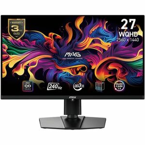 MSI MAG 271QPX QD-OLED E2 27" Class WQHD Gaming OLED Monitor - 16:9 - 26.5" Viewable - OLED - Quantum Dot OLED Backlight -