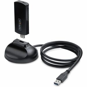 StarTech.com Wi-Fi 6E USB Adapter/Dongle, For Desktop/Laptop PC, Wireless NIC Up To 2402Mbps, WiFi 2.4/5/6GHz Network, 802