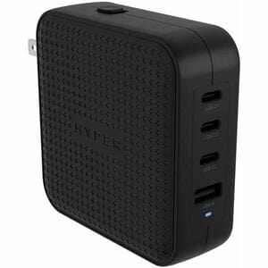 Adaptateur secteur Hyper HyperJuice - 100 W - 1 USB - 3 USB Type-C - Pour Ordinateur Portable, Smartphone, Tablette PC, Ca