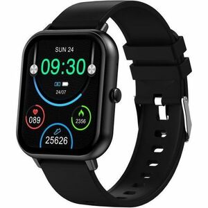 DCU Curved Glass PRO Smart Watch - Rectangulaire Case Shape - Unisexe - Noir Body Color - Noir Band Color - Silicium Band 