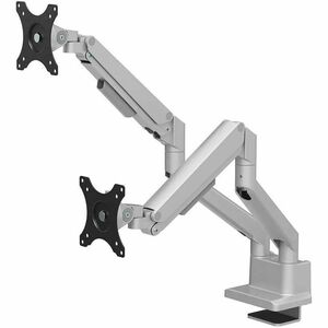 Neomounts NEXT Slim Mounting Arm for Display Screen, Flat Panel Display, Curved Screen Display, Monitor - Silver - Height 