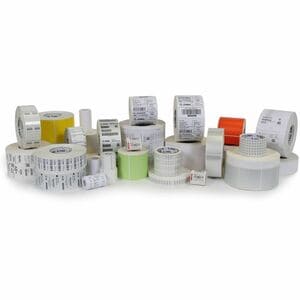 Zebra Z-Perform Multipurpose Label - 25 mm Width x 52 mm Length - Removable Adhesive - Square - Thermal Transfer - White -
