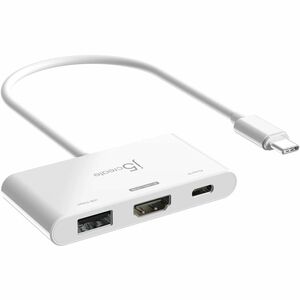 j5create JCA399 USB Tipo C Estação de ancoragem para Notebook, PC Tablet, Smartphone, Consola de jogos, Rato, Teclado, Web