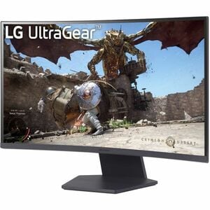 LG UltraGear 27GS60QC-B 27" (68.6 cm) Class WQHD Curved Screen Gaming LED Monitor - 16:9 - 27" (68.6 cm) Viewable - Vertic
