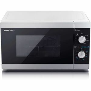 Sharp Classic YC-MG01E-S Mikrowelle - Silber, Schwarz - 20 l Kapazität - Mikrowelle - 5 Automatikprogramme - 800 W Leistun