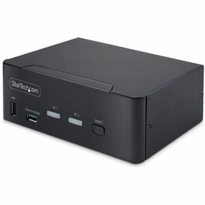 StarTech.com Switch KVM DisplayPort 2 Ports, 8K 60Hz / 4K 144Hz, DP 1.4, 2 Ports USB 10Gbps, 4 Ports USB HID, Commutation 