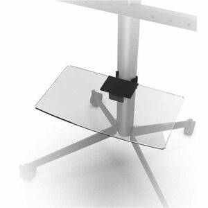 Étagère Erard Pro - Largeur 43,80 cm (17,24") x Profondeur 24 cm (9,45")Épaisseur 0,60 cm (0,24") - Ver, Acier - Noir - Ha