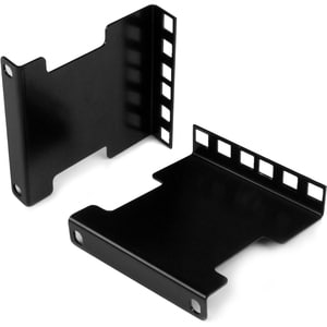 StarTech.com Mounting Adapter Kit for Network Equipment - Black - TAA Compliant - 58.97 kg Load Capacity - Steel - 1 Each