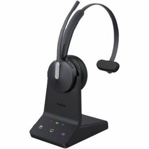 Yealink WH64 Kabellos Kopfbügel, Auf den Ohren Mono Headset - Schwarz - Microsoft-Teams-Zertifizierung - Monaural - Ohrauf