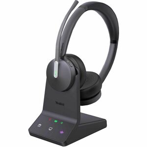 Yealink WH64 Kabellos Kopfbügel, Auf den Ohren Stereo Headset - Schwarz - Microsoft-Teams-Zertifizierung - Binaural - Ohra