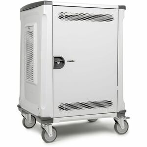 Rocstor Volt C32 PRE-WIRED Charge Cart - Includes 32 USB-C 65W Power Adapters - 0 Shelf - 3 Drawer - 4 Casters - 5" Caster