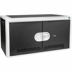 Rocstor Volt Volt C14 PRE-WIRED65 Charging Cart - Steel - 16.10" Width x 30" Depth x 16.20" Height - Silver - For 14 Devic
