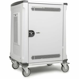 Rocstor Volt C32 Charging Cart - 0 Shelf - 3 Drawer - 4 Casters - 5" Caster Size - Steel, Rubber - 21.74" Width x 32.29" D
