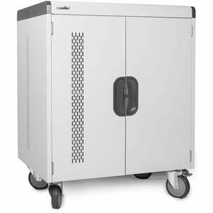 Rocstor Volt Charging Cart - 3 Shelf - Push Handle Handle - 4 Casters - Steel - 30" Width x 25.10" Depth x 40.70" Height -