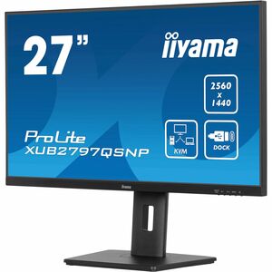 iiyama ProLite XUB2797QSNP-B1 27 Zoll Class WQHD LED-Monitor - 16:9 Format - Mattschwarz - 68,6 cm (27 Zoll) Viewable - IP