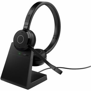 Jabra Evolve 65 TE Kabellos Kopfbügel, Auf den Ohren Stereo Headset - Schwarz - Microsoft-Teams-Zertifizierung - Binaural 